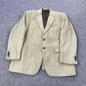 Lauren Ralph Lauren Blazer Mens 42L Tan Corduroy Paisley Lining Two Buttons - Picture 1 of 19