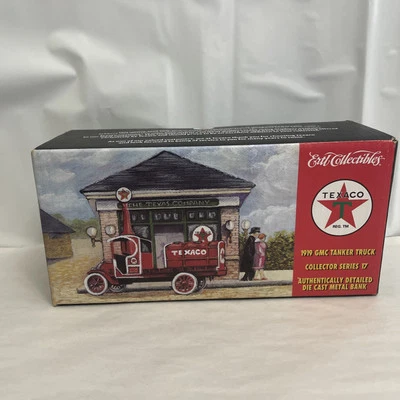 Texaco 1919 GMC Tanker Truck Bank Collector Series 17 ERTL RARE CHROME VERSION - Image 1 of 4