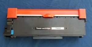 Schwarze Tonerkassette EINE Packung TN660 *UNVERSIEGELT IN GEÖFFNETER VERPACKUNG* - Bild 1 von 6