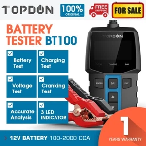TOPDON BT100 Battery Tester Tester diagnostico digitale della batteria auto 12V - Foto 1 di 12