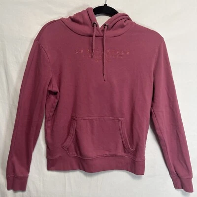 Женская толстовка с капюшоном Aeropostale розовая для девочек размер очень маленький XS со струнами - Изображение 1 из 4