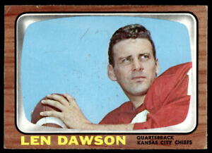 1966 Topps #67 Len Dawson Kansas City Chiefs VG-VGEX NO RESERVE!