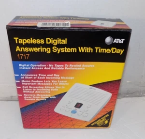 AT&T Tapeless Digital Answering Machine System w/ Time Day New - Photo 1/2