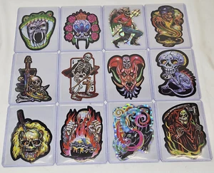 Vintage Vending Machine Horror Stickers Prism The Gates of Hell Complete set - Picture 1 of 19