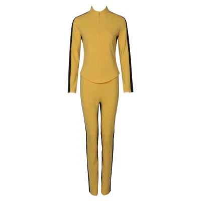 Costume cosplay Kill Bill la sposa Beatrix Kiddo kung fu giallo top pantaloni - Immagine 1 di 4
