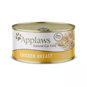 Natural Chicken Breast Wet Cat Food Tin, 156g - Picture 1 of 6