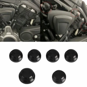 Black Nut Bolt Cap Engine Screw Air Intake Covers For Harley Nightster 975 RH975 - Picture 1 of 6