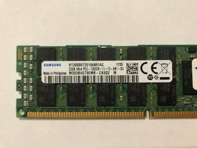 Lots 4xSamsung 32GB PC3-12800R  M393B4G70EMB-CK0Q2 Equivalent Sever RAM OWC  - Image 1 of 4