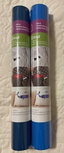 CRICUT 2 Roll Lot Teal Blue & Cyan Premium IRON-ON Vinyl NEW - Picture 1 of 4