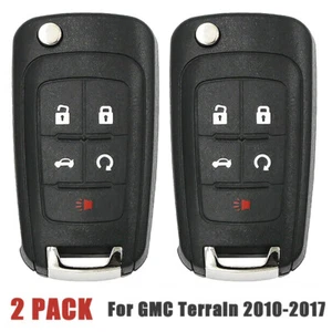 2 For 2010 2011 2012 2013 2014 2015 2016 2017 GMC Terrain Keyless Remote Key Fob - Picture 1 of 8