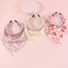 3PCS Wide Side Hairpin Child Triangle Scarf Hairhoop