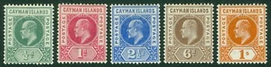SG 3-7 Cayman Islands 1902. A fine fresh lightly mounted mint set of 5 CAT £110 - Picture 1 of 1