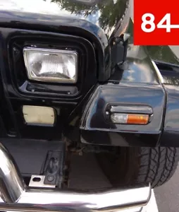 Set Di Fari Jeep Wrangler YJ Con Marchio E-Prüfzeichen Per La Conversione USA - Picture 1 of 3