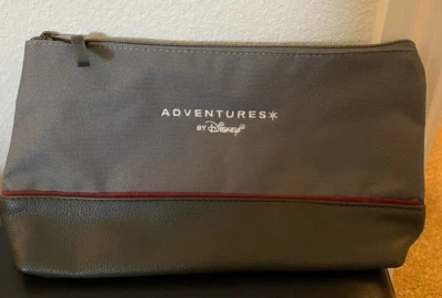Adventures By Disney Gray Grey Travel Zip Pouch Makeup Storage Bag ABD - Image 1 of 3