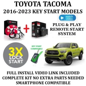 Plug & Play Remote Start 2016-2023 TOYOTA TACOMA Key Start - Picture 1 of 1