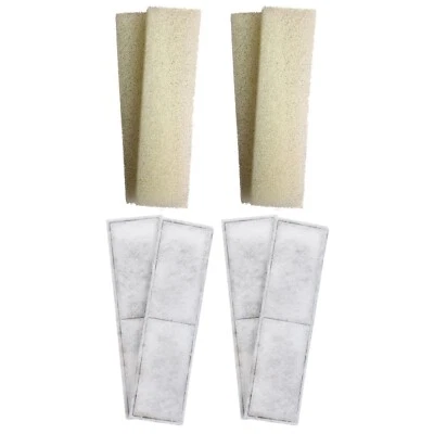 FINEST-FILTERS 4 x Compatible Fluval U4 Foam and PolyMax Cartridges Internal Filter Sponges