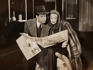 MARLENE DIETRICH Lady IS WOLLY LIPPMAN Dbl Wgt FOTO CONSIGLIO PUBBLICITARIO TIMBRATA anni 40 - Foto 1 di 9