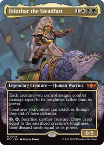 MTG 1x Felothar the Steadfast BORDERLESS FOIL (M/NM) Com. Tarkir Dragonstorm - Photo 1 sur 1