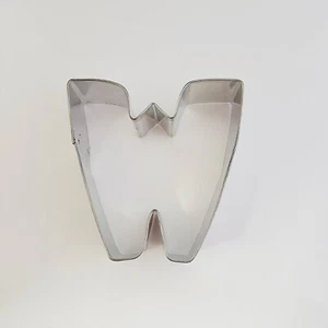 Alphabet Letter W 3'' Cookie Cutter Metal Kids Name Sandwich Birthday Party - Picture 1 of 2