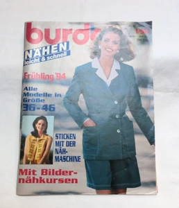 Burda Nähen leicht & schnell 01/1994  Schnittmuster Damenmode Frühling Gr. 36-46 - Bild 1 von 7