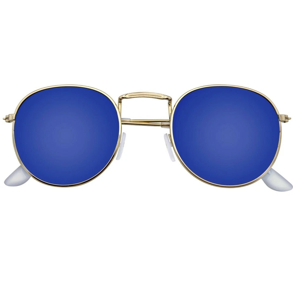 太阳镜男式女式复古时尚圆形男式女式复古镜面太阳镜 — 第 1/1 张图片