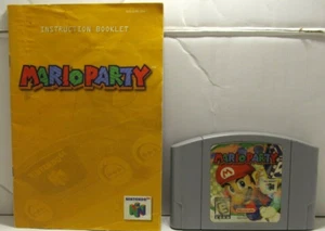 Mario Party ~ Cartucho Nintendo 64 (N64), Manual, Estuche de repuesto y arte de portada - Imagen 1 de 3