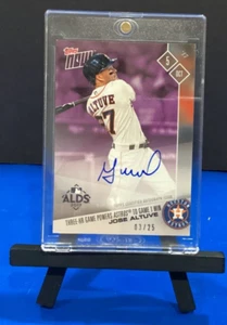 2017 TOPPS NOW JOSE ALTUVE ALDS ON-CARD AUTO 03/25 - HOUSTON ASTROS - CARD# 703C - Picture 1 of 2