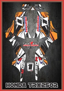 Honda TRX 250R Fourtraxx TRX  SEMI CUSTOM GRAPHICS KIT Detox3 - Bild 1 von 1