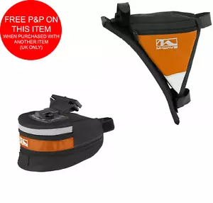 MEN’S BIKE SADDLE BAG+TRIANGLE FRAME BAG CYCLE BARGAIN 2 PIECE LUGGAGE SET ORANG - Picture 1 of 6