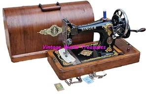 Máquina de coser de manivela Singer 128K La Vencedora - Imagen 1 de 17