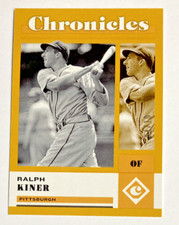 2023 PANINI CHRONICLES RALPH KINER GOLD PARALLEL SSP #/10 PIRATES COLOR MATCH
