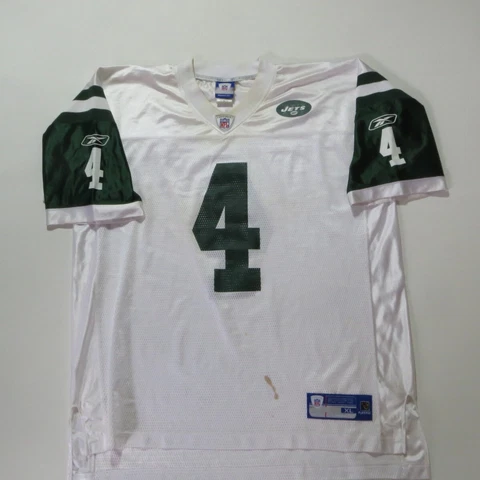 New York Jets Jersey Favre Mens Size Extra Large Reebok On Field White Cover