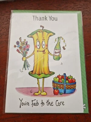 THANK YOU card You're Fab to the Core card greetings card funny cards humour - Image 1 of 3