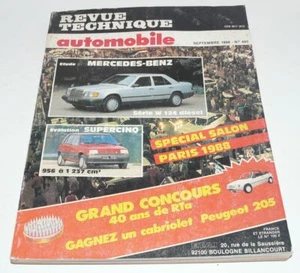 REVUE TECHNIQUE AUTOMOBILE SEPTEMBRE 1988 N° : 495 . - Imagen 1 de 4