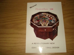 Midway Rotation VIII Verkaufsflyer/Postkarte Vintage Flipper 6 x 9 Zoll - Bild 1 von 2