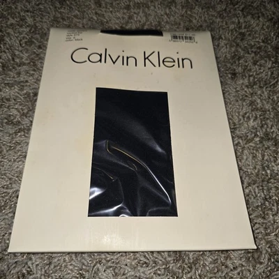 Pantimedias Calvin Klein Control Top Negras Talla D Mate Opacas 373 Y2K EE. UU. De Colección Foto 1 de 4