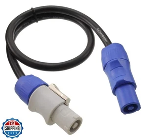 CablesOnline, 2ft. 16AWG Stage Lighting Fixture PowerCon-Compatible Power-Thr - Picture 1 of 5