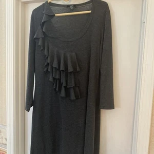 Vestido jersey tejido ligero gris Spense talla XL - Imagen 1 de 5