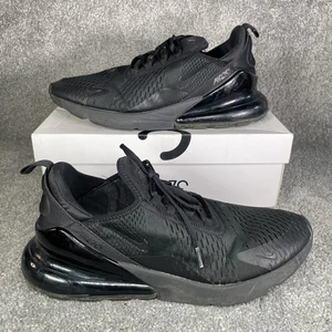 Nike Air Max 270 Schuhe Herren Größe 10 UK / EUR 45 Triple Black Sneaker - Bild 1 von 23