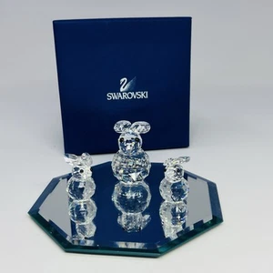Swarovski Kristall 2 - Baby Hasen 7652 020 & Mutter Hase groß 013725 Figur - Bild 1 von 18