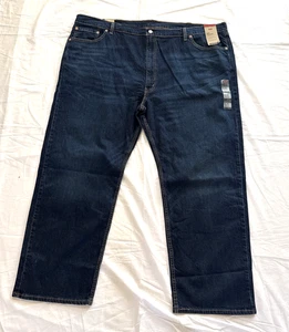 Levi 505 Big & Tall  Straight Fit Denim Blue Jeans Size 52 X 30 Brand New W Tags - Picture 1 of 8