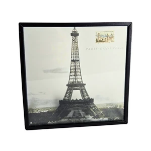 Vintage Paris SceneOn Glass Candle Holder Light Shines Through Scene - Picture 1 of 3