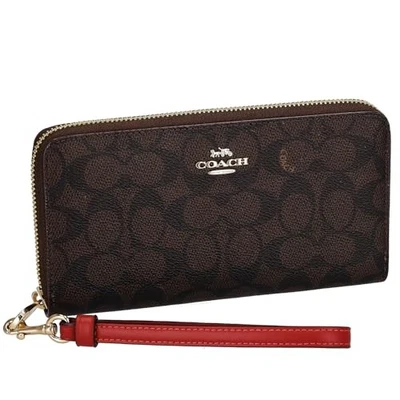 [Coach] Cartera CW778 Mujer Marrón/Rojo [Importación Paralela] Envío Japón Foto 1 de 3