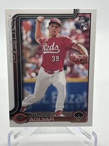 2025 Topps Serie 2 Julian Aguiar #566 (RC) Cincinnati Reds - Imagen 1 de 2