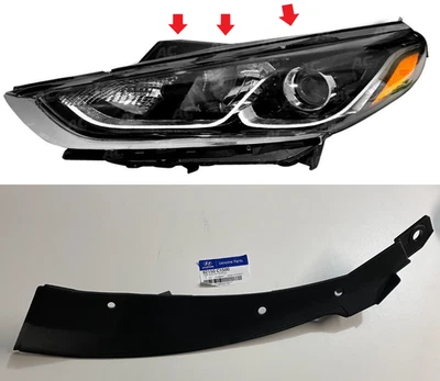 ЛЕВЫЙ ВОДИТЕЛЬ верхняя фара кронштейн держатель фары Hyundai Sonata 2018-19 OEM - Изображение 1 из 4