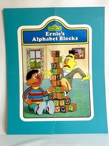 1982 Sesame Street Wall Hanging Bert & Ernie 16”x 20” Unframed - Vintage - Imagen 1 de 2