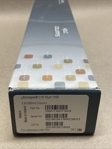 Waters µBondapak C18 10 µm 125Å 3.9 x 300mm HPLC Column WAT027324 - Picture 1 of 8