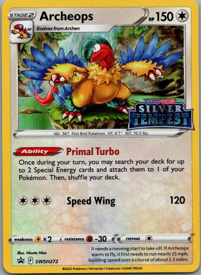 Archeops -  (Prerelease) Promo SWSH: Sword & Shield Promo Cards SWSH272 NM - Image 1 of 2