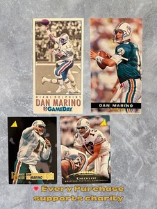 4 Karten Dan Marino Lot • Miami Dolphins HOF QB • 1992-95 Pinnacle/Gameday - Bild 1 von 12
