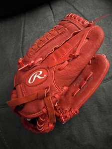 Rawlings Highlight Series H120S 12” Youth Red Baseball Softball Glove RHT - Picture 1 of 4